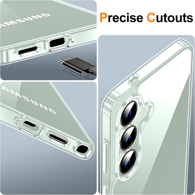 MOZOTER Designed for Samsung Galaxy S25 Plus Case Clear, [Not Yellowing] [15FT Military Grade Drop Protection] Scratch-Resistant Transparent Shockproof Slim Phone Case 6.7 Inch-Clear