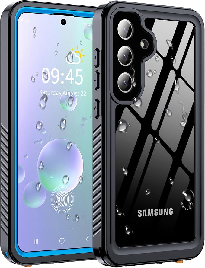 for Samsung Galaxy S25 Plus Case, IP68 Waterproof with Built-in Screen&Lens Protector [14FT Military Shockproof] Full Body Heavy Duty Protective Phone Case for S25 Plus 5G, Blue