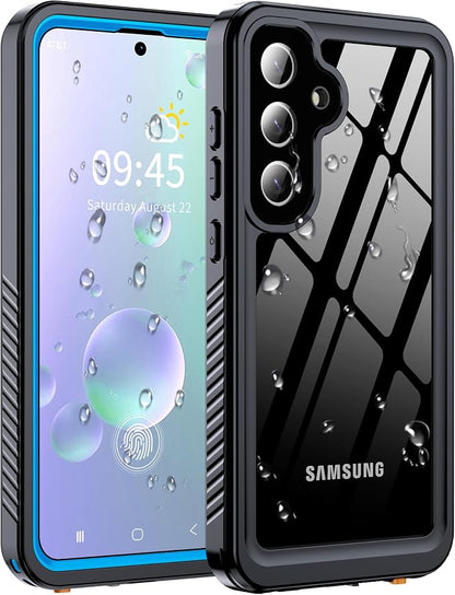 for Samsung Galaxy S25 Plus Case, IP68 Waterproof with Built-in Screen&Lens Protector [14FT Military Shockproof] Full Body Heavy Duty Protective Phone Case for S25 Plus 5G, Blue