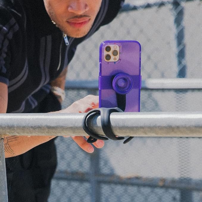 PopSockets: Flexible Phone Mount & Stand, Phone Tripod Mount, Universal Device Mount - Hot Pink