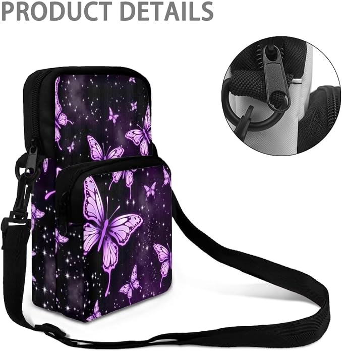Men's Crossbody Bag, Small Cell Phone Wallet, Women's Shoulder Handbag, Travel Gym Bag