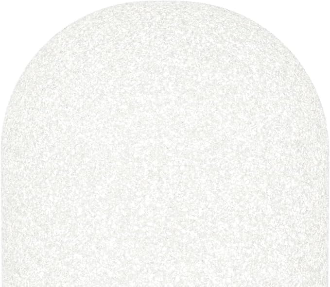 Cubilux Foam Cover for Lavalier Lapel Microphone, Windscreen for Mini Clip-On Lav MIC, Foam Cover, 10-Pack, White