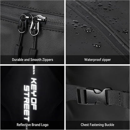 Motorcycle Backpack,waterproof helmet backpack for Men and women,Motorcycle Tail Bag,motorcycle accessories,Black