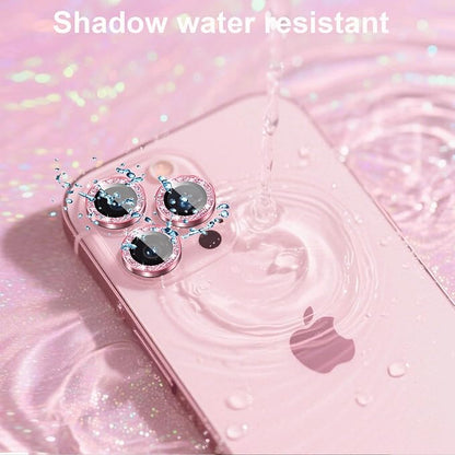 Compatible for iPhone Air Camera Lens Protector Bling, Cute Sparkle Glitter Camera Cover for Women, Individual Ring, Anti-Scratch 2 Pack Protectors for 17 Air (1 Rugular Use + 1 Extra), Pink