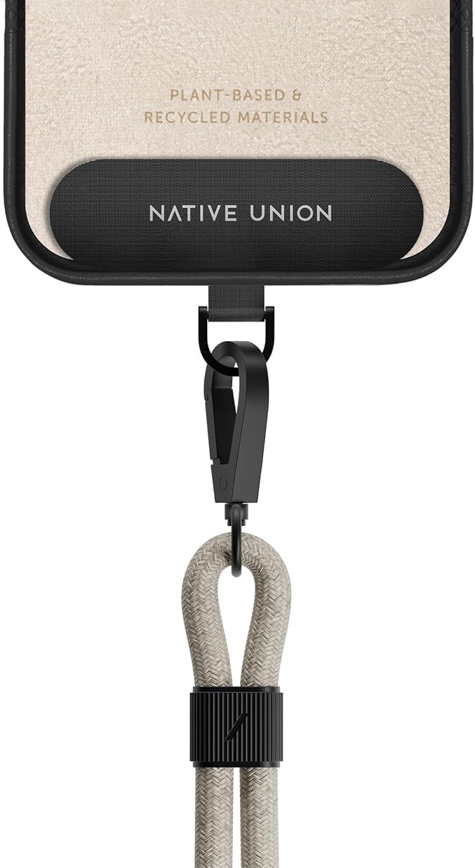 Native Union Sling – Adjustable & Detachable Phone Strap – Compatible with iPhone 16, 15, 14, 13 and most Smartphones – Made with 100% Durable & Recycled Materials (SandStone)