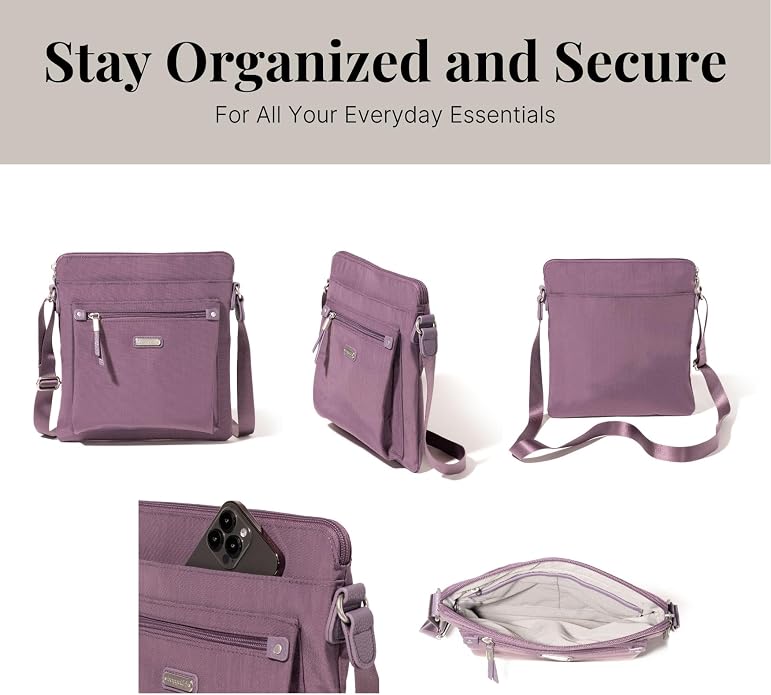 Baggallini womens Go Bagg With Rfid Phone Wristlet