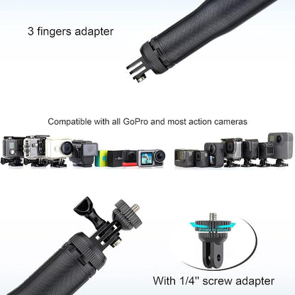 Floating Selfie Stick for GoPro Hero 13 12 11 10 9 8 Mini Max Fusion Session, DJI OSMO Action 6 5 Pro 4, AKASO Brave EK7000, 4 in 1 Underwater Waterproof Pole Monopod Hand Grip Tripod Stand