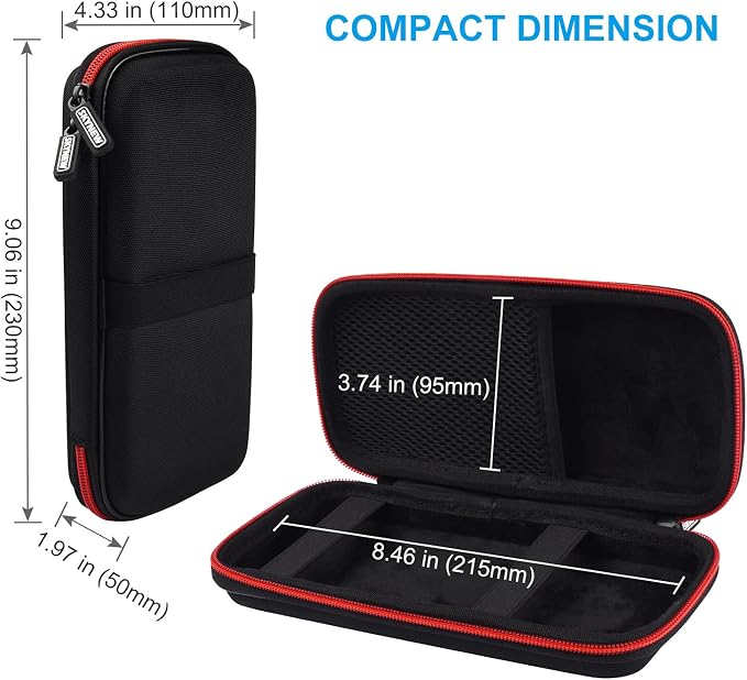 Skynew Power Bank Hard Travel Case Medium Compatible RAV Power 26800/20100/20000mAh, Anker Power Core 26800mAh/ PowerCore +26800mAh, INIU 10000mAh and Miady 10000/15000mAh (Medium Black)