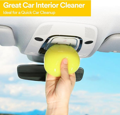 PULIDIKI Car Cleaning Gel for Car Cleaning Putty Car Putty Auto Detailing Tools Car Slime Cleaner Dust Cleaning Gel for Car Interior Cleaner Car Accessories Keyboard Cleaner Yellow (2Pack)
