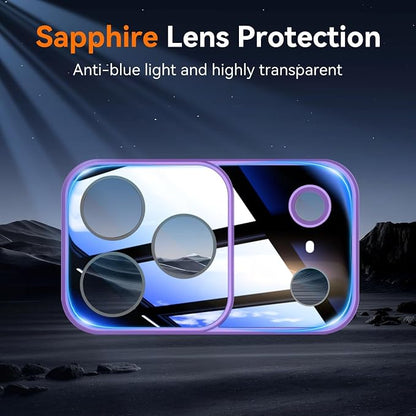 WIFORT for iPhone 17 Pro Waterproof Case, [Fit for Magsafe] with Sapphire Lens & Screen Protector, IP68 Full Body 15FT Military Shockproof, Magnetic Frosted Phone Cover with Lanyard, 6.3" Purple