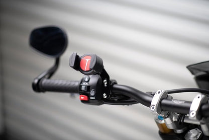 Techmount Universal Motorcycle Control Mount 4-31001-B-TechGripper - The Most Dependable Holder for Phones with or Without a Case! - Extra Strong and Reliable - Adjustable to Fit Most Motorcycles!