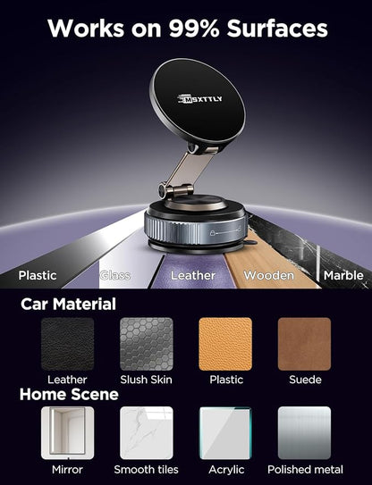 Car Phone Holder Magnetic Phone Mount for Car 360°Adjustable 2026 Phone Holders for Your Car Travel Gifts Cell Phone Car Mount Compatible for iPhone 17 Pro Max 16 15 14 13 12 Air Plus