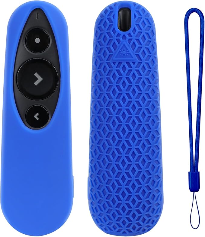Remote Case for Logitech R500 Silicone Protective Cover for Wireless Presenter R500s (Blue)