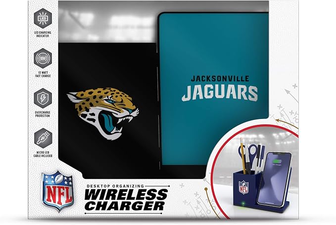 SOAR NFL Unisex Wireless Charging Stand and Desktop Organizer