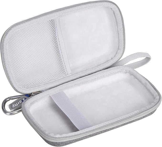 Case for VEEKTOMX Portable Charger with Built in Cables 10000mAh / 20000mAh Power Bank for iPhone with AC Wall Plug - Hard Protective Travel Carrying Storage Bag (Grey)