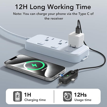 3 in 1 Mini Wireless Lavalier Microphone for All Devices (iOS, Andriod, Camera, PC) - Noise Reduction Lapel Mic for Recording, Clip on Omni Lav Mic for Video Recording, Tiktok, YouTube, Vlog