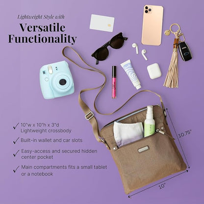 Baggallini womens Go Bagg With Rfid Phone Wristlet