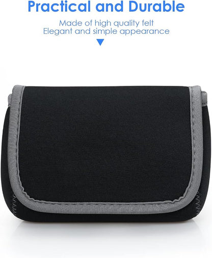 LENTION Medium Gray Travel Electronic Organizer Pouch with Hook-and-Loop | Compact Tech Storage Fits Adapter, Mice, Charger, Power Bank & Cable to Keep Daily Travel Accessories Neatly Sorted