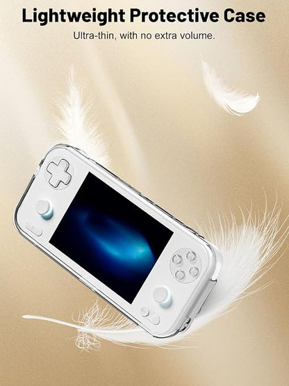 TPU Protective Case for AYANEO Pocket S mini Handheld Game Console, Full-Body Protective Cover with Precise Cutout, Shockproof Dustproof Protector Sleeve & Scratch-Resistant Sleeve (Clear)