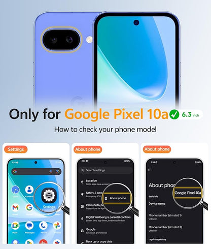 FNTCASE for Google Pixel 10a Case: [Fit for Magsafe] [Screen Protector] Anti Yellowing Transparent Clear - Military Grade Shockproof Protective Phone Cover for Pixel 10A - Clear