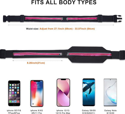 Running Belt for Men & Women - Secure Jogging Pouch for Phone, Keys & Essentials, For All Cell Phones