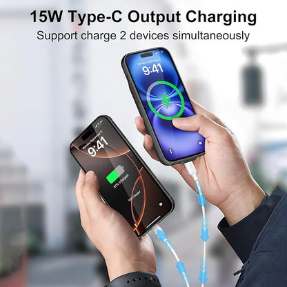 Battery Case for iPhone 16 Pro Max - Slim Charging Case, Dual 15W Fast Charge - Enhanced 8600mAh Rechargeable Priority Charging Premium Battery Charger Cases for iPhone 16 Pro Max (6.9")