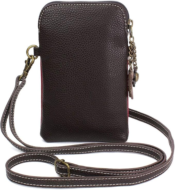CHALA Dazzled Cell Phone Crossbody Purse-Women PU Leather Multicolor Handbag with Adjustable Strap