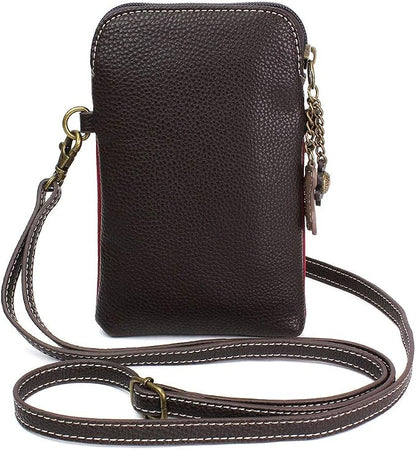 CHALA Dazzled Cell Phone Crossbody Purse-Women PU Leather Multicolor Handbag with Adjustable Strap