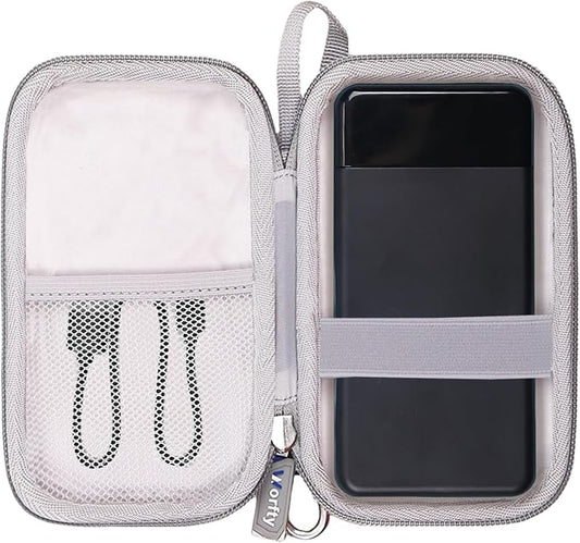 Portable Bank Charger Case for OHOVIV for charmast for YILANS for FOCHEW for VEEKTOMX Fast Charging Battery Protective Case (Grey)