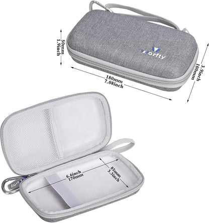 Case for VEEKTOMX Portable Charger with Built in Cables 10000mAh / 20000mAh Power Bank for iPhone with AC Wall Plug - Hard Protective Travel Carrying Storage Bag (Grey)