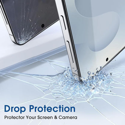 amFilm Auto-alignment OneTouch for Samsung Galaxy S25+ Plus 6.7'' Screen Protector + Camera Lens Protector, Tempered Glass, 30 seconds Installation, Bubble Free, Case Friendly, Anti-Scratch [2+2 Pack] | Auto-alignment, OneTouch, 6.7'', Tempered Glass, ...
