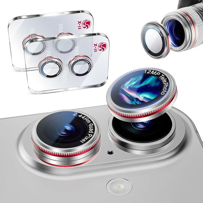X-it 2-Pack Camera Lens Protector for iPhone 17/16/16 Plus, [Shatterproof & Impact Resistant] 9H High-Alumina Tempered Glass, Anti-Scratch, Dustproof, Strong Adsorption, Case Friendly, Ultra HD Clear