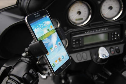 Techmount Universal Motorcycle Control Mount 4-31001-B-TechGripper - The Most Dependable Holder for Phones with or Without a Case! - Extra Strong and Reliable - Adjustable to Fit Most Motorcycles!