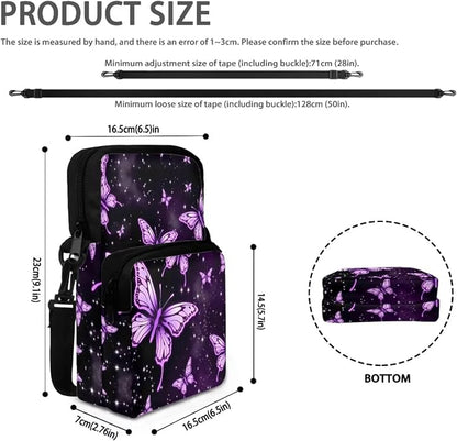 Men's Crossbody Bag, Small Cell Phone Wallet, Women's Shoulder Handbag, Travel Gym Bag