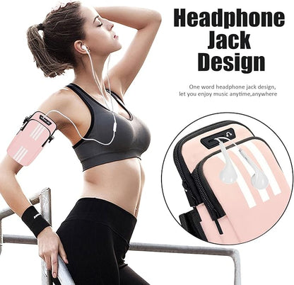 Phone Holder for Running Armband Cell Phone Crossbody Bags for Women Kids,iPhone 17 16 15 14 13 12 11 Pro Max Xs 16e Xr X Plus SE Mini Pouch,Galaxy S26 S25 S24 Ultra Note 20 Key Arm Bag Bands