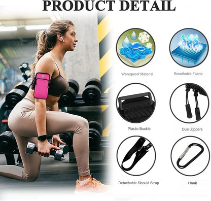 Phone Holder for Running Armband Cell Phone Holder, Small Purses for Women Crossbody Bags Kids,iPhone 17 16 16e 15 14 13 12 11 Pro Max Xs Xr X Plus Mini Galaxy Ultra S26 S25 Note Gym Arm Band