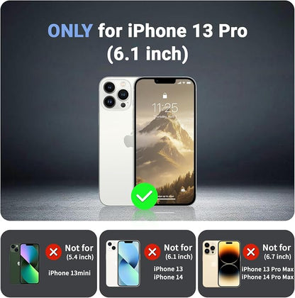 jaroco Magnetic for iPhone 13 Pro Case, [Compatible with MagSafe][Military Grade Drop Protection][Heavy Duty Protection][Non-Slip][Shockproof] 2-Layer Durable Bumper Phone Case 6.1''-Antique White