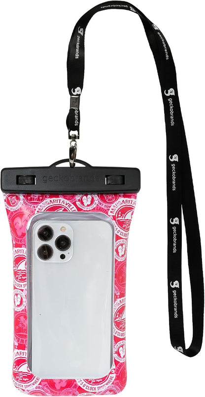 geckobrands Float Phone Dry Bag - Waterproof & Floating Phone Pouch – Fits Most iPhone and Samsung Galaxy Models