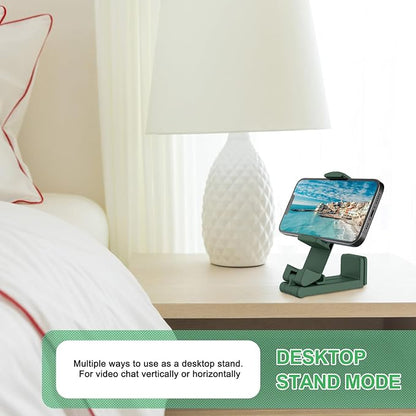 Perilogics Airplane Phone Holder Mount Universal in Flight Hands Free Viewing with Multi-Directional Dual 360 Degree Rotation (Evergreen)