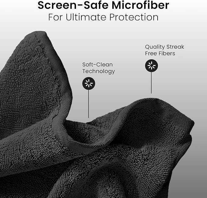 EVEO Computer Screen Cleaner Spray Kit- Portable Laptop Screen Cleaner, Phone Cleaner & Monitor Cleaner + Microfiber Cloth - Car Screen Cleaner for MacBook, iPad and More Electronic Devices - (1 Pack)