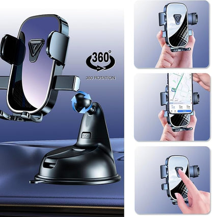 Boat Phone Mount, Suction Cup Boat Cell Phone Holder Marine Heavy Duty Dash Universal Desk Waterproof Boat Phone Holder for Boating Kayak Sailing Marine Marina for iOS Android Smartphone (2PCS)