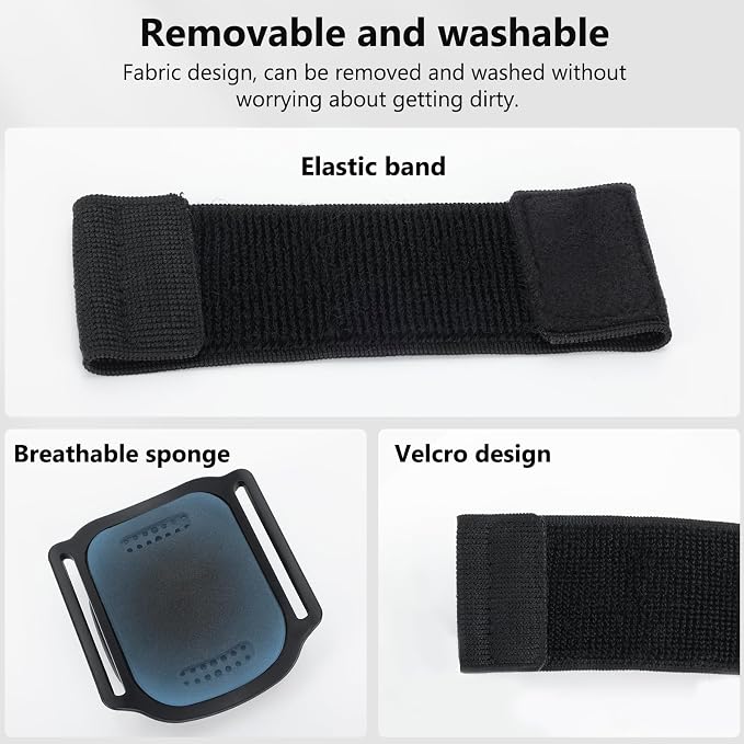 VRIG 360 Rotatable Magnetic Wristband Phone Holder, Wristband Cell Phone Holder, Magnetic Phone Holder, Compatible with magsafe iPhone 16 15 14 13 12 Pro Max Plus Mini