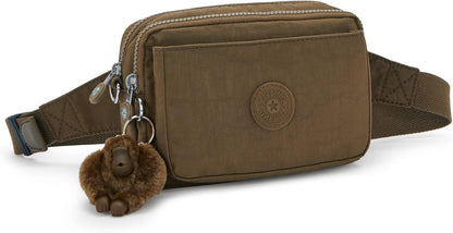 Kipling Women’s Abanu Multi Crossbody Bag, Lightweight, Adjustable Nylon Waist Pack with Multi-Compartment Zip Pockets