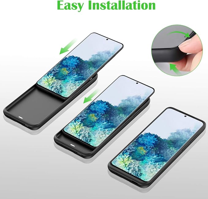 Feob Battery Case for Galaxy S20[6.2 inch], 7500mAh Rechargeable Portable Charger Case Extended Battery Pack for Samsung Galaxy S20 (Not for S20 Plus,S20+,S20 Utral,S20FE)