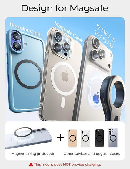 LISEN for MagSafe Car Mount, 2026 Magnetic Phone Holders for Car Air Vent Phone Mount [Ultra-Magnetic] Hands Free Cell Phone Holder Car Accessories Gifts for Men Women fit iPhone 17 16 15 14 13 12 Pro