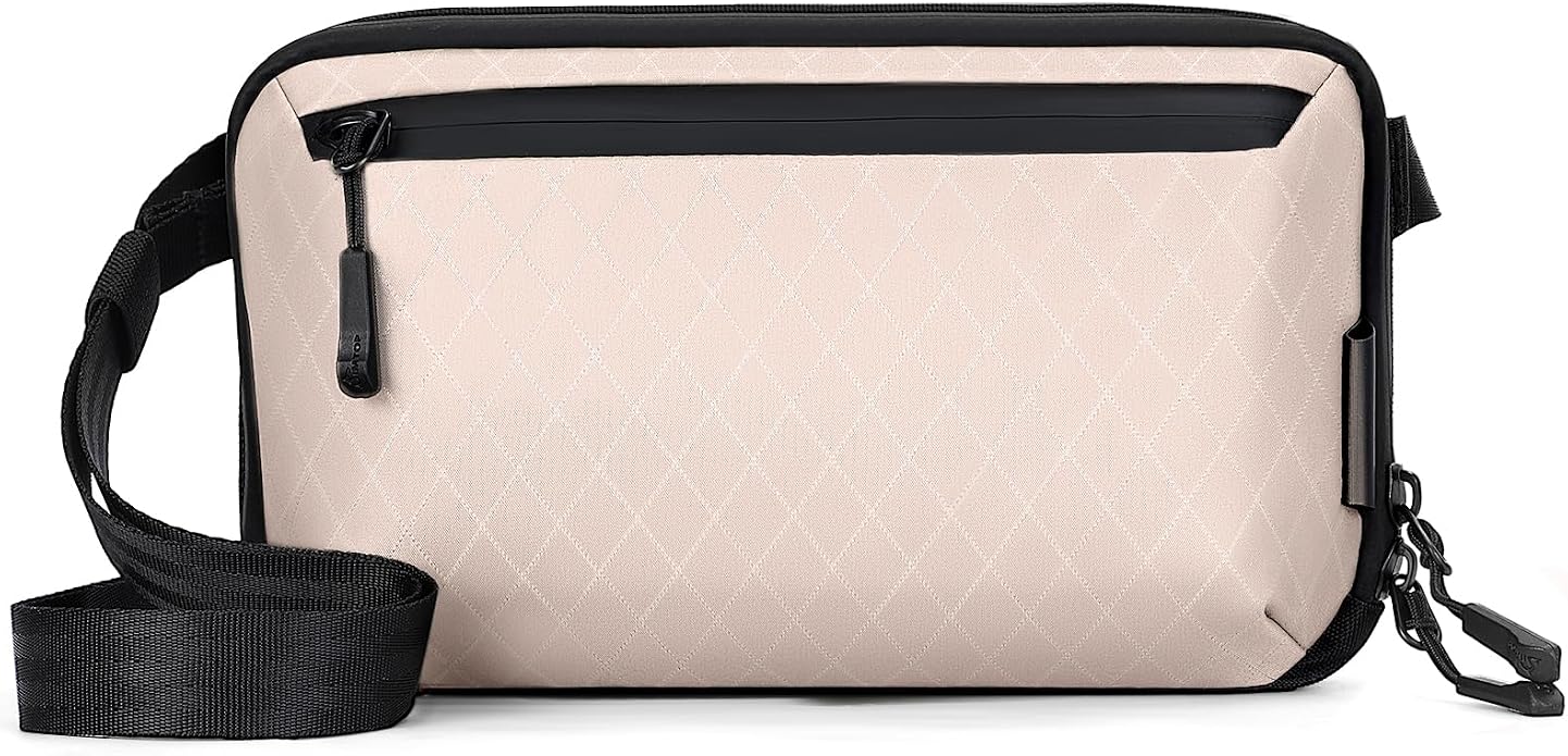 Electronics Organizer Tech Travel Pouch – Waterproof Nylon Diamond Quilted & 900D Travel Case Cable Bag for Cords Chargers