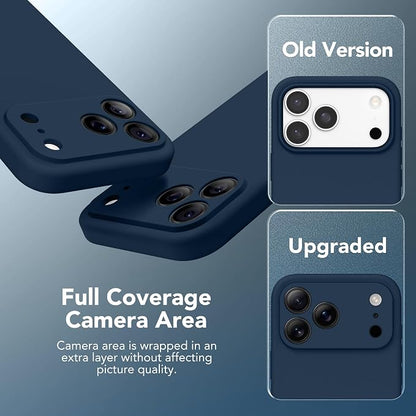 Magnetic for iPhone 17 Pro Max Case, Compatible with MagSafe, [Full Camera Protection][Screen Protector] Silicone Shockproof Protective Phone Case for iPhone 17 Pro Max 6.9", Cobalt Blue