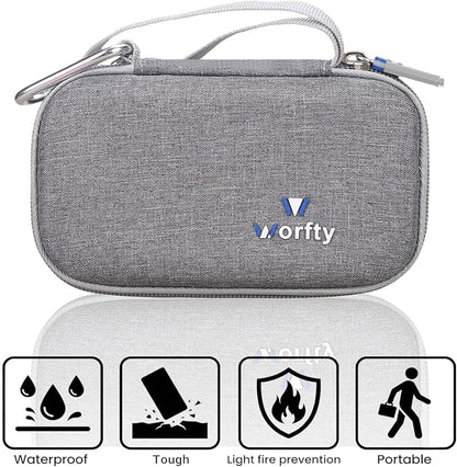 Portable Bank Charger Case for OHOVIV for charmast for YILANS for FOCHEW for VEEKTOMX Fast Charging Battery Protective Case (Grey)