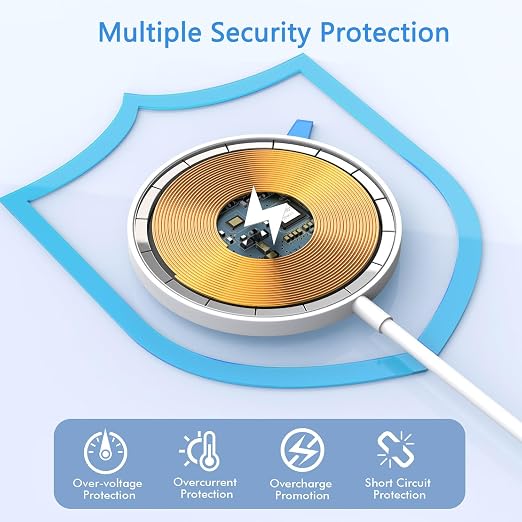10FT Magnetic Wireless Charger, 2Pack 15W Fast Apple Mag-safe Charger Wireless iPhone Charging Pad with Charging Plug for iPhone 16 Pro Max/16 Pro/16 Plus/16/iPhone 15 Pro Max/14/13/12,AirPods 3/2/Pro
