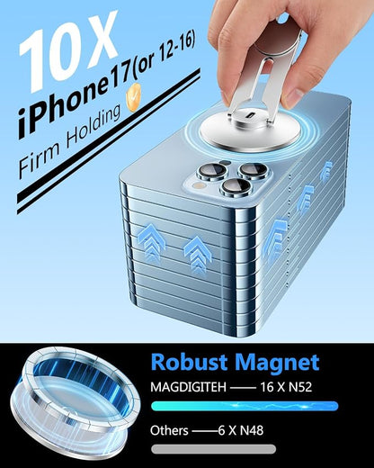 Magnetic Tesla Phone Holder, Laptop Phone Holder for iPhone 17/16/15/14/13/12 Pro Max, Car Magnetic Phone Holder for Tesla Model 3/ ModelY/X/S (Silver)